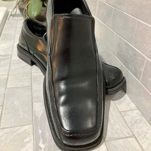 Mens BASS & CO Black Slip-on Oxfords